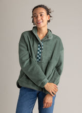 Women's Dawn Heavy Fleece Quarter Snap Pullover - LIV Outdoor