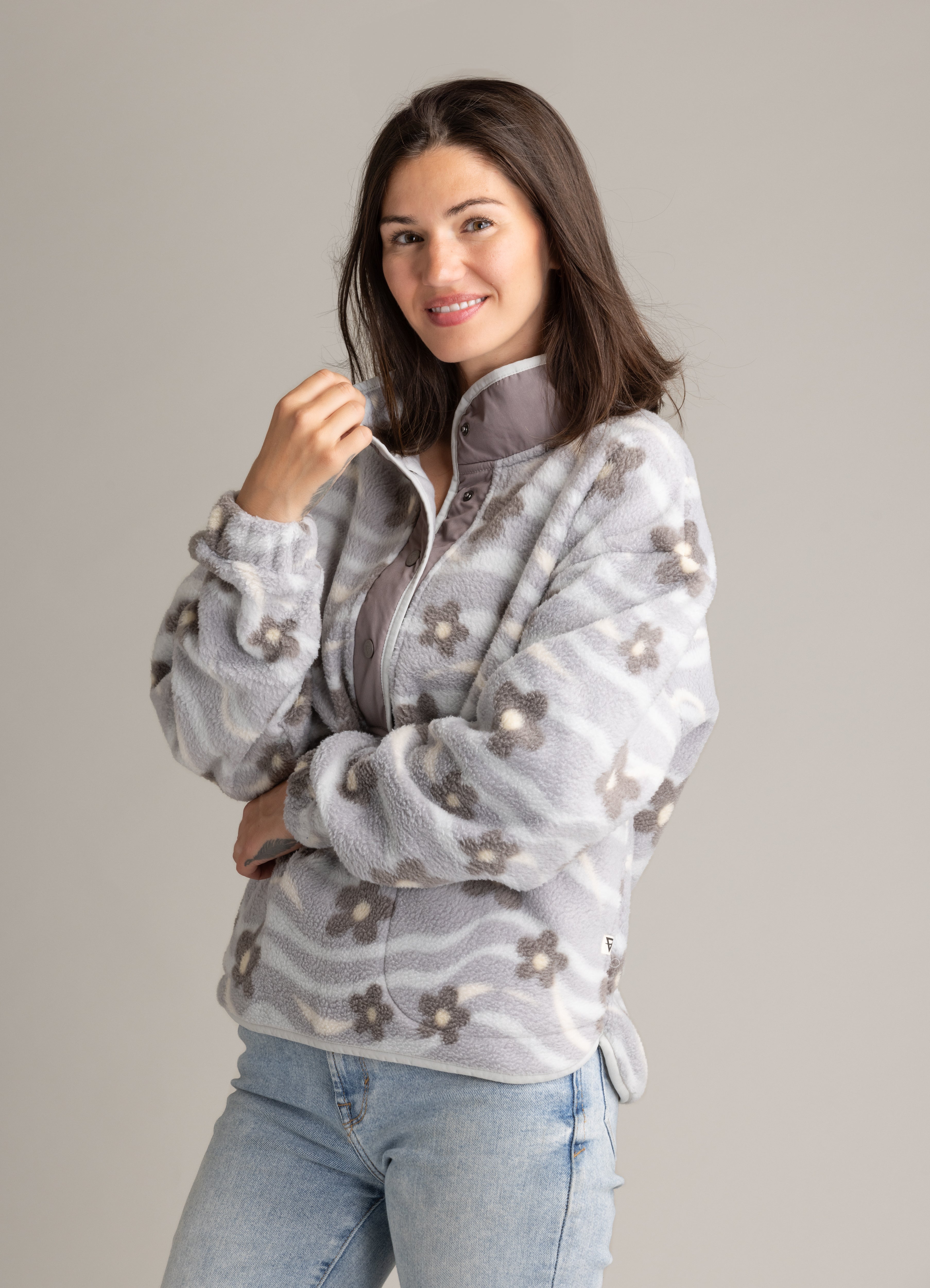 Women's Dawn Heavy Fleece Quarter Snap Pullover - LIV Outdoor