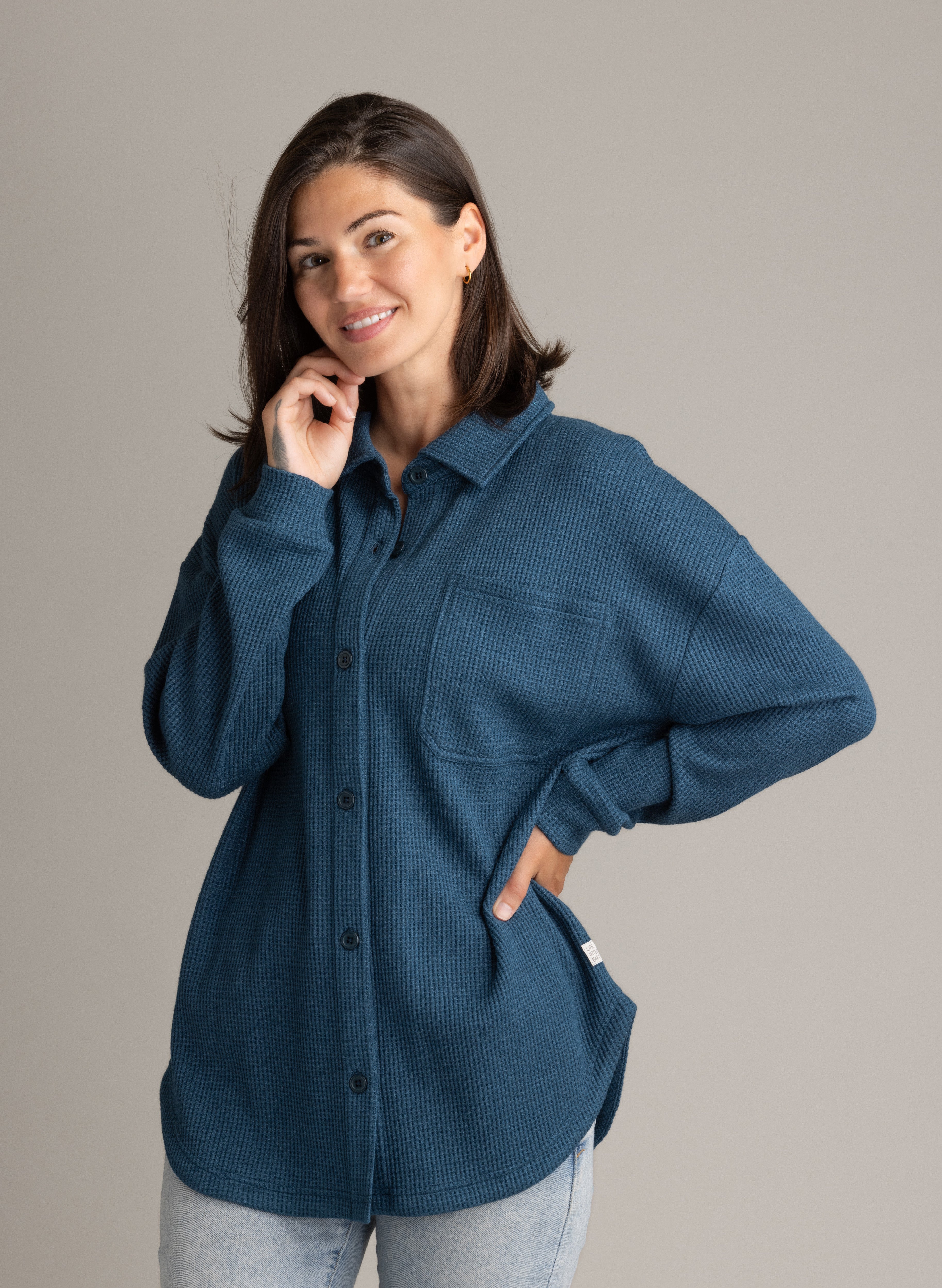 Women's Kigo Heavy Waffle Shacket - LIV Outdoor