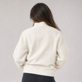 Women's Magnolia Quarter Zip Boucle Pullover