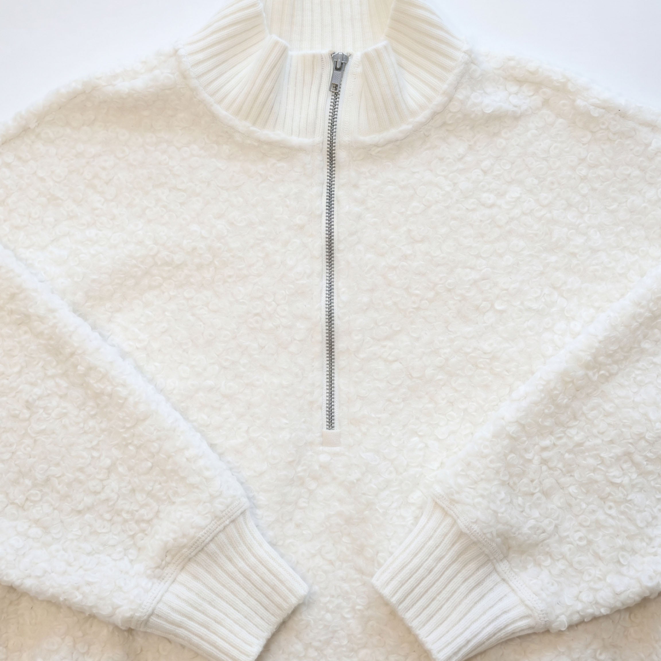 Women's Magnolia Quarter Zip Boucle Pullover