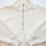 Women's Magnolia Quarter Zip Boucle Pullover