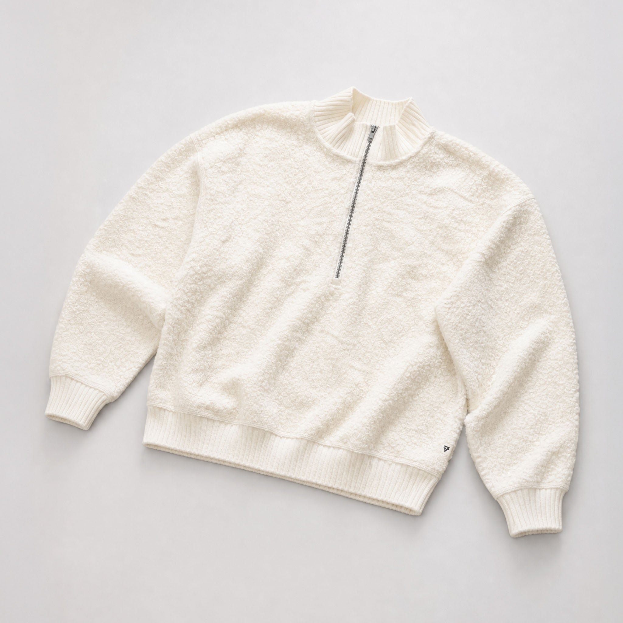Women's Magnolia Quarter Zip Boucle Pullover