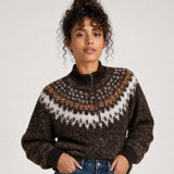 Women's Magnolia Bouclé Quarter Zip Pullover