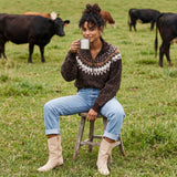 Women's Magnolia Bouclé Quarter Zip Pullover