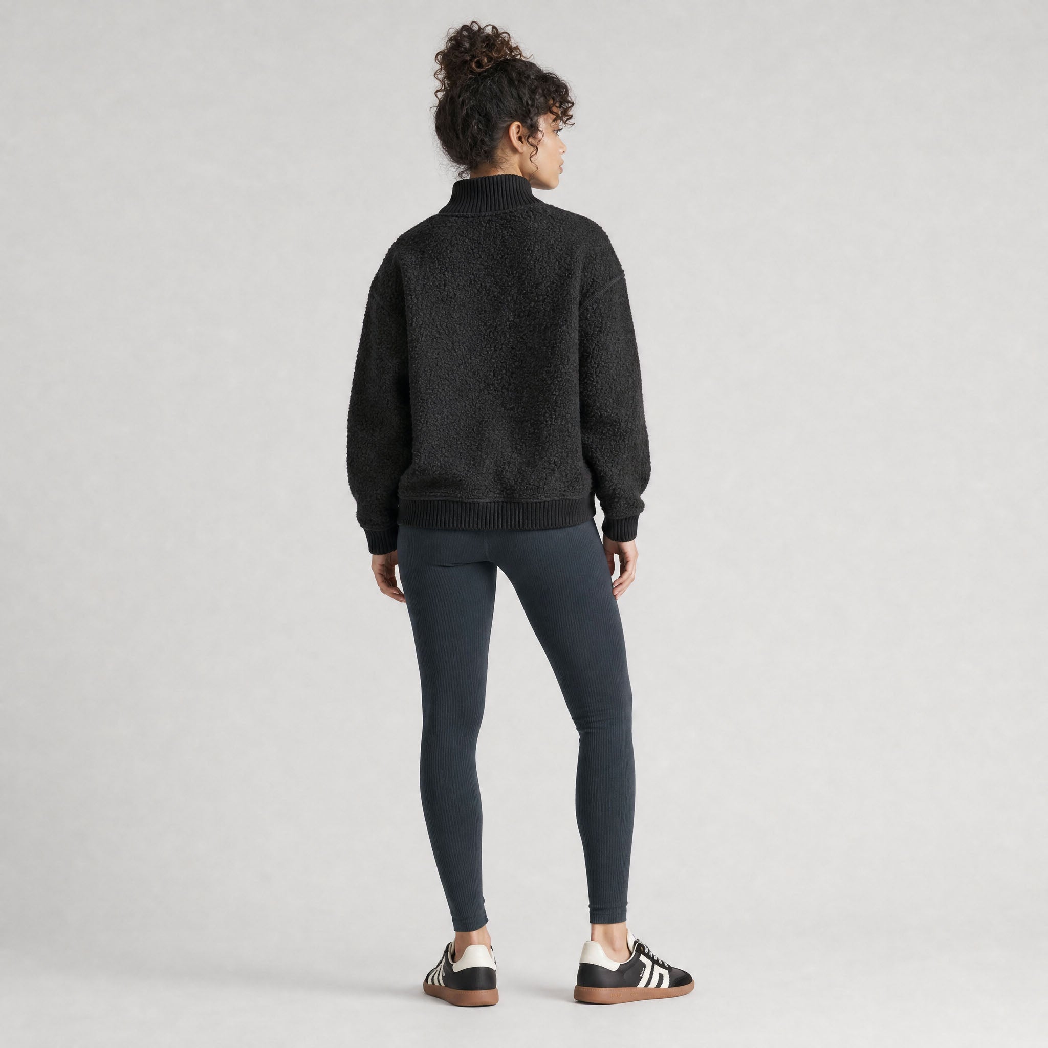 Women's Magnolia Quarter Zip Boucle Pullover