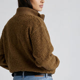 Women's Magnolia Quarter Zip Boucle Pullover