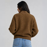 Women's Magnolia Quarter Zip Boucle Pullover