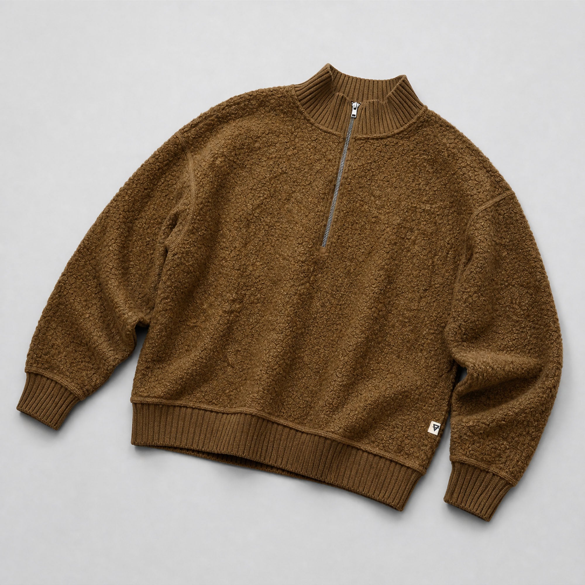 Women's Magnolia Quarter Zip Boucle Pullover