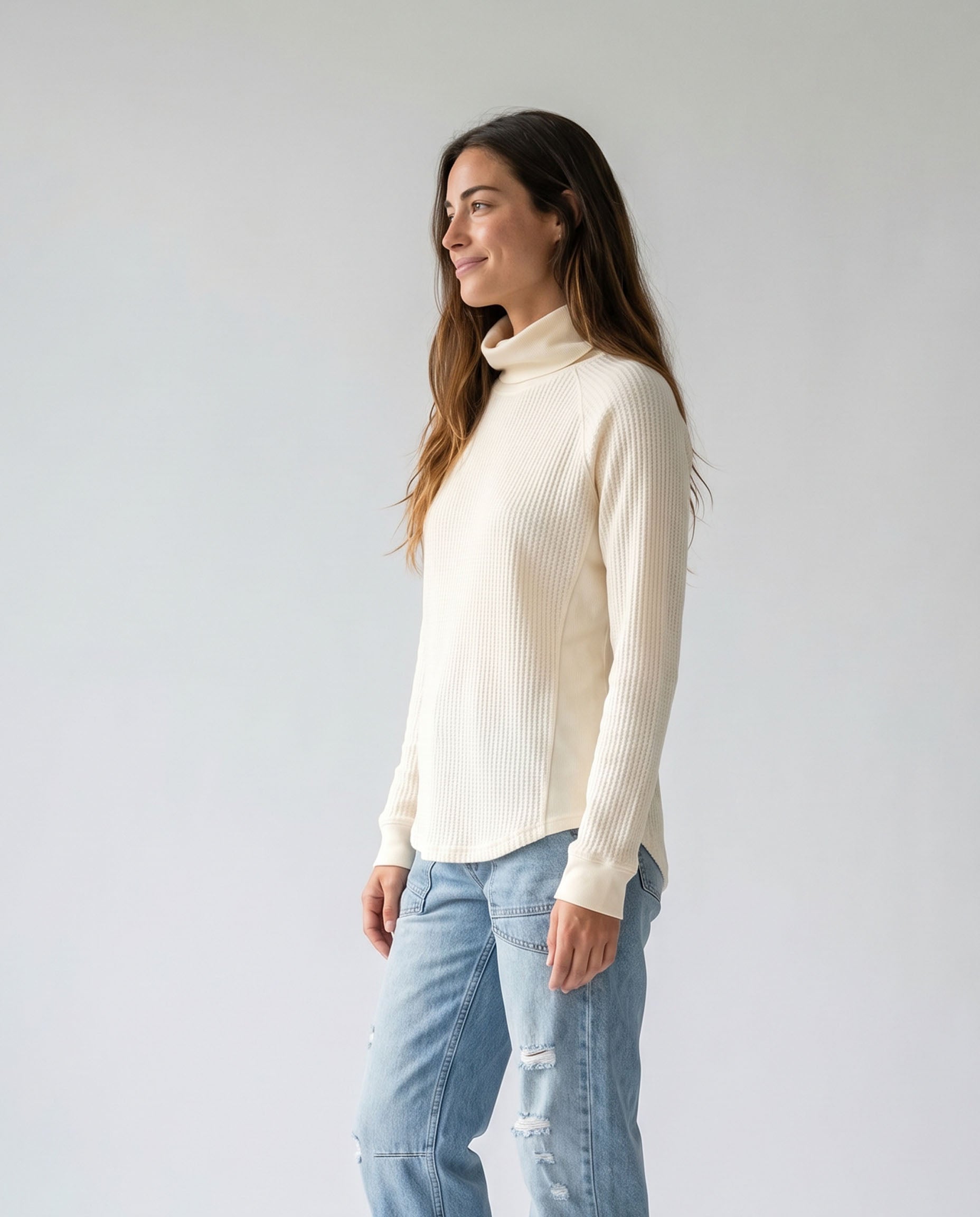Women's Rae Waffle Cowl Neck