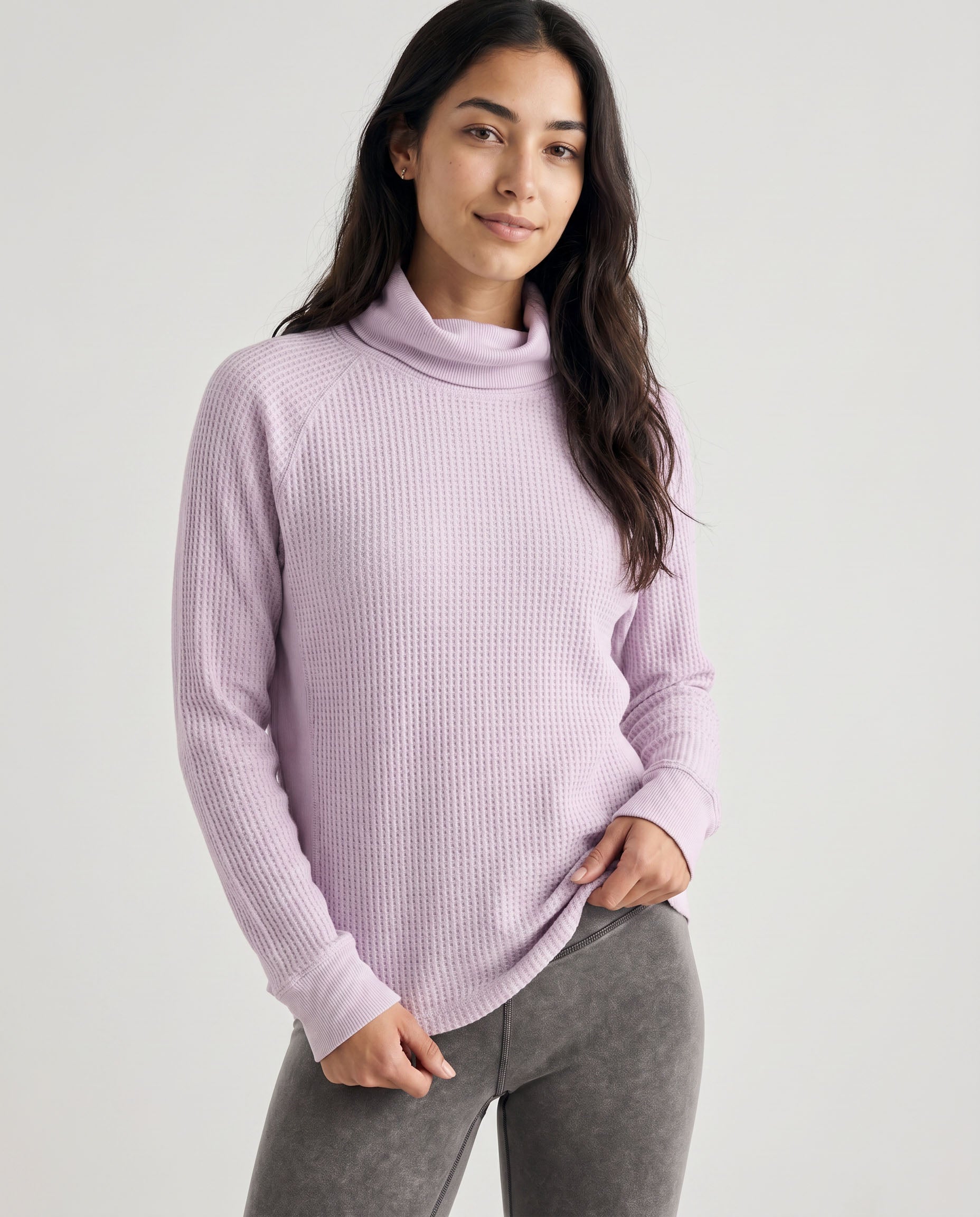 Women's Rae Waffle Cowl Neck