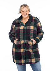Women's Kinsley Sherpa Long Coat - Plus - LIV Outdoor