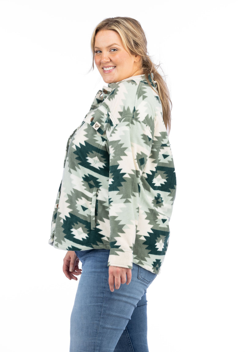 Women's Dakota Microfleece Shacket - Plus - LIV Outdoor