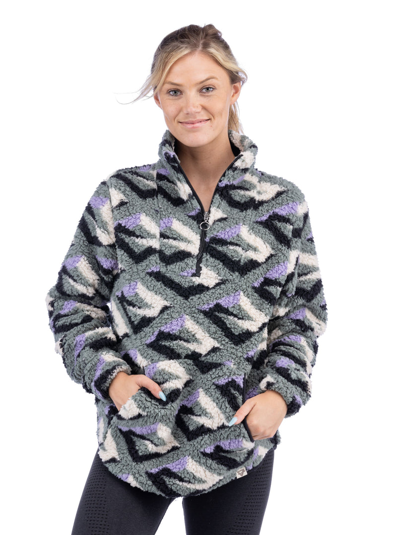 Women's Wiley Sherpa Pullover - Print - LIV Outdoor