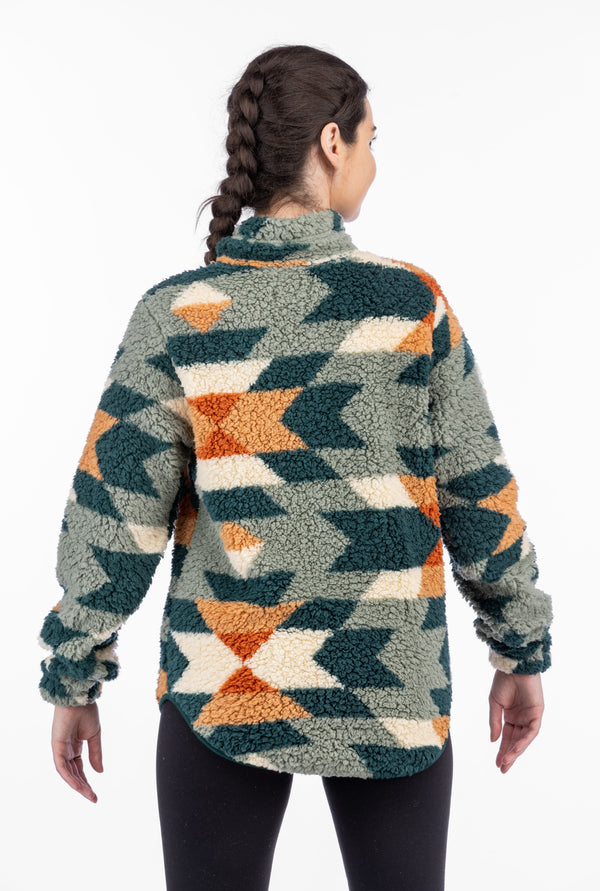 Women's Wiley Sherpa Pullover - Print - LIV Outdoor