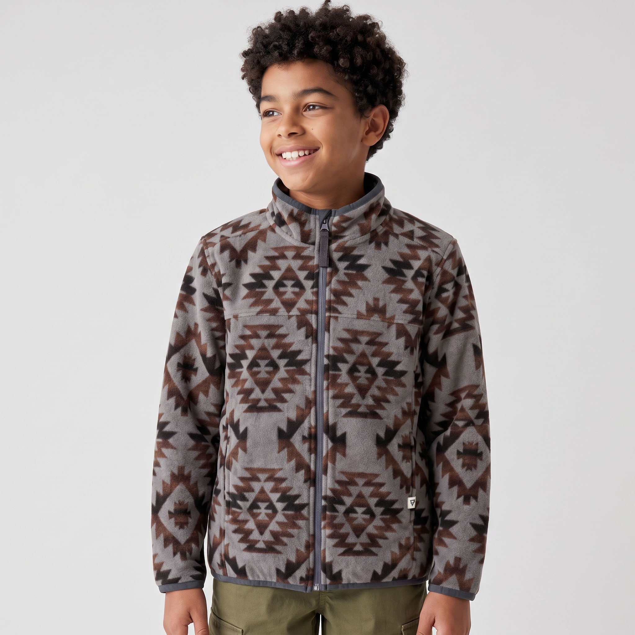 Unisex Trail Microfleece Printed Jacket - Youth Sizing