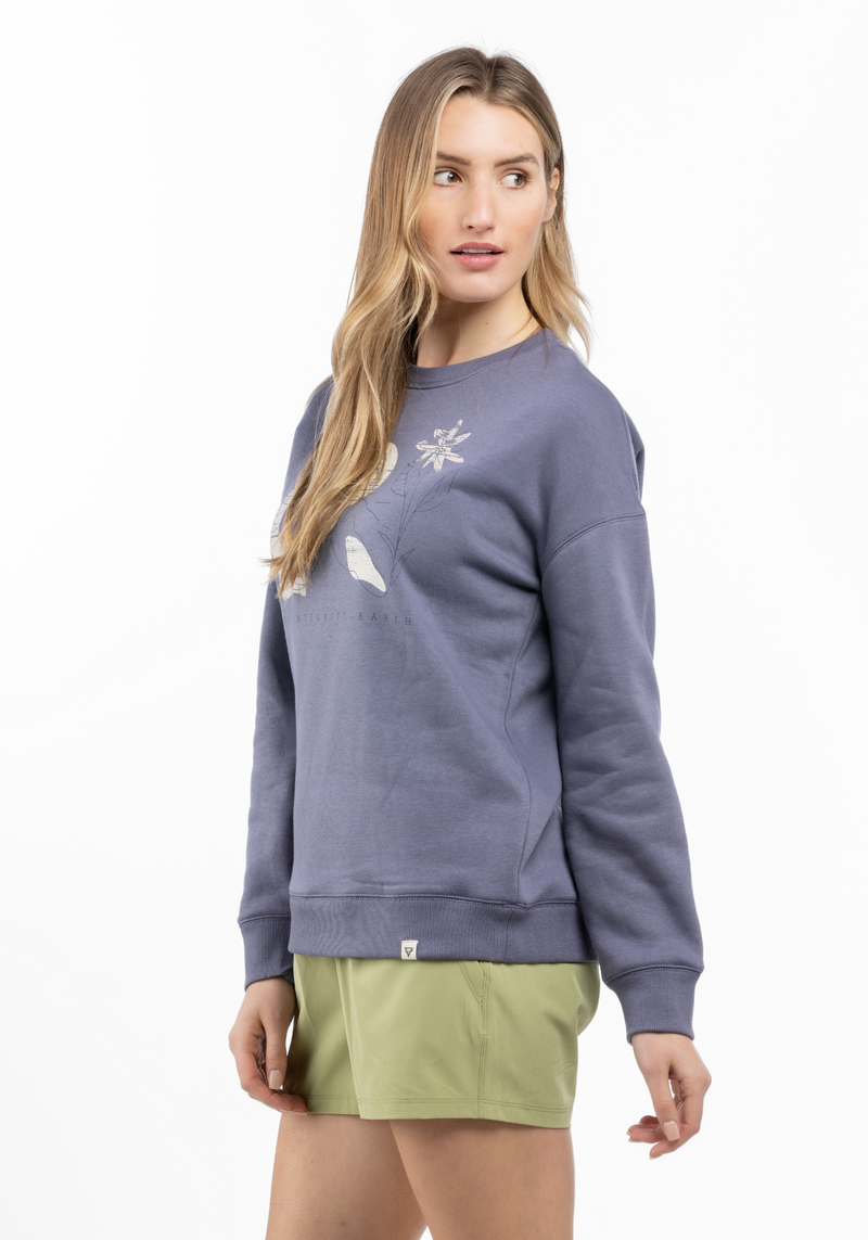 Gabriella Oversized Graphic Crew - WB2562-B - LIV Outdoor