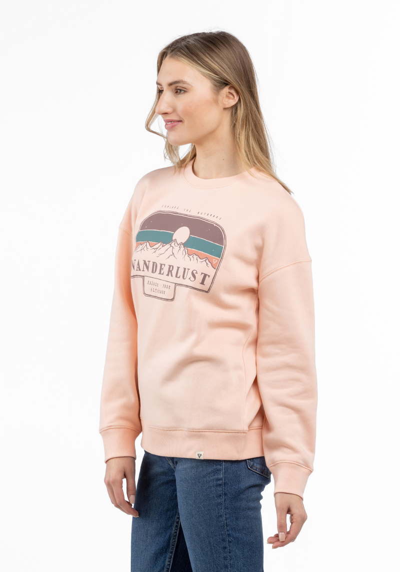 Gabriella Oversized Graphic Crew - WB2562-B - LIV Outdoor